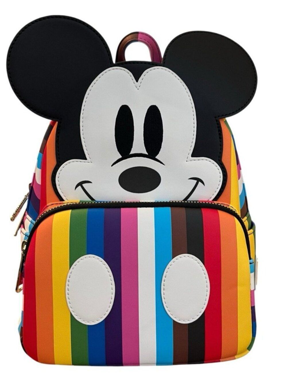 Mickey Mouse Disney Loungefly Pride Rainbow Mini Backpack Bright Colorful NWT